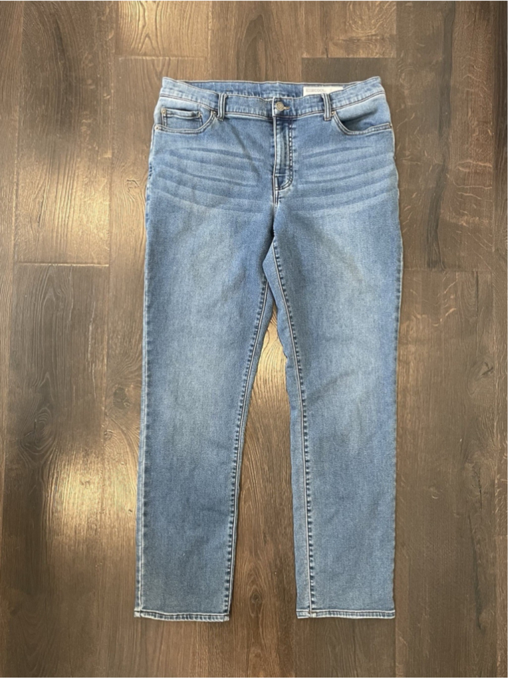 32 Degrees Cool Mens Sweatpant Jean 36 Blue Straight Stretch